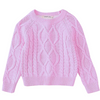 Kashmere Pink Cable Knit Sweater