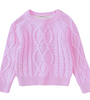Kashmere Pink Cable Knit Sweater
