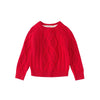 Kashmere Red Cable Knit Sweater