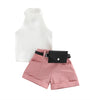 Pink Belted Short Set